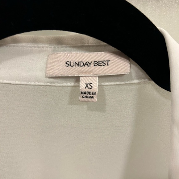 sheer white blouse aritzia - Picture 2 of 2